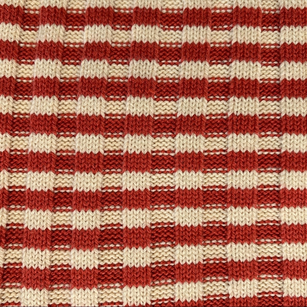 The GREAT. Mini Striped Shrunken Pullover *Scarlet Stripe* - Picture 8 of 12
